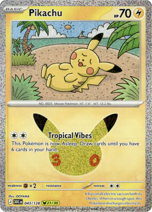 2026 Pikachu 30th Promo
